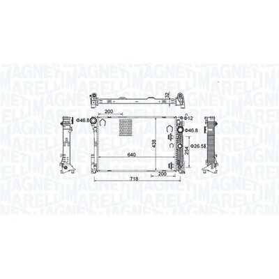 Chladič, chlazení motoru MAGNETI MARELLI 350213159800