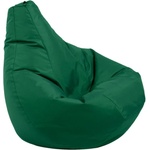 Pufrelax Пуф круша за деца 4-14 г. , 160л. Nirvana Light - Teteron Green, За открито, Перящ се калъф, Пълнеж от Полистиролни перли (PUF-G-NL-TEX-GR)