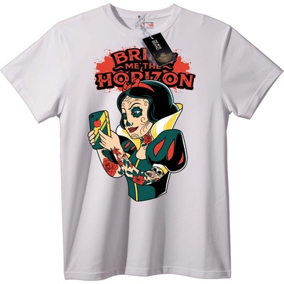 NOONEBRAND Тениска BMTH Сняг Бяла Мъртъв Ден - 7XL, Black