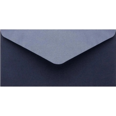 Metalická (perleťová) obálka tmavá modrá DL (110x220mm)