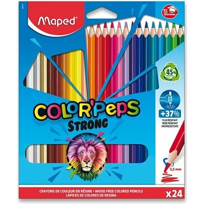 Maped Color'Peps Strong trojhranné pastelky 24 farieb