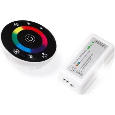 ECOLIGHT Dálkový ovladač RF pro LED RGB dotykový 18A 216W černý MA0079