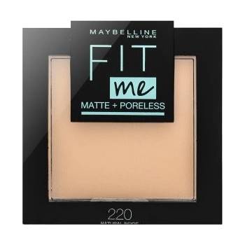 Maybelline Fit Me! Matte+Poreless zmatňujúci púder 220 Natural Beige 9 g