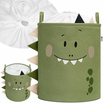 SIPO Koš XL Premium Dino uzavíratelný zelený 63 L – Zboží Dáma