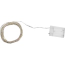 ISO 7267 Světelný řetěz na baterie 100 LED studená bílá 10 m