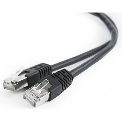 Gembird PP22-1M/BK patch RJ45, cat. 5e, FTP, 1m, čierný