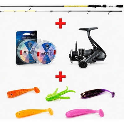 Mistrall Lamberta Micro Jig 2,2 m 2-9 g 2 díly + Naviják Kudos + Vlasec + Nástrahy