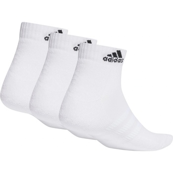 adidas Юношески чорапи Adidas 3 Pack Ankle Socks Unisex Juniors - White