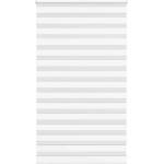 vidaXL Зеброва щора бял 130x200 см ширина на плата 125, 9 см полиестер (4014787)