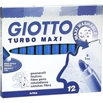 GIOTTO Turbo Maxi Комплект маркери 5 mm Ultramarine Blue 12 бр (F456032)