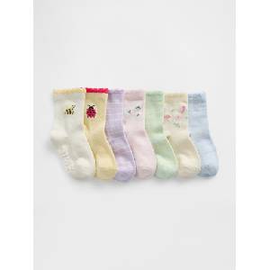 GAP Бебешки чорапи, 7 чифта GAP GAP | Mnogotsveten | Момичешки | 12-24 месеца