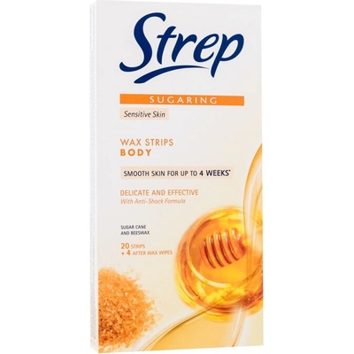 Strep Sugaring Wax Strips Body Delicate And Effective от Strep за Жени Депилиращ продукт 20бр