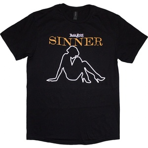 Judas Priest Sin After Sin Sinner Slogan Lady Black XL Риза (JPTEE23MB04)