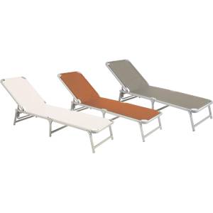 HORECANO HG-Шезлонг сгъваем ОРАНЖЕВ(40330D) ШИРОК ПРОФИЛ 188x58см (019585)