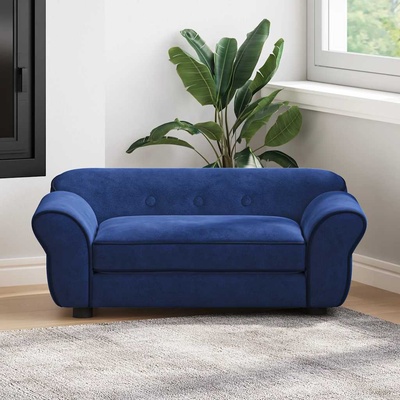 vidaXL Dog sofa 72x45x30 cm plush blue 171040
