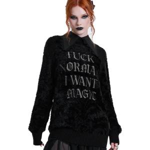 KILLSTAR дамски пуловер killstar - i want magic - черен - ksra015531