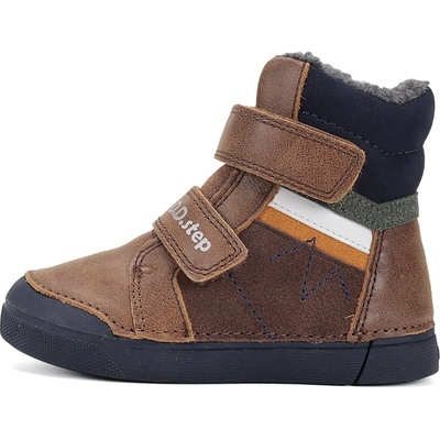 D.D.Step dětské zimní boty W068-52388B Chocolate