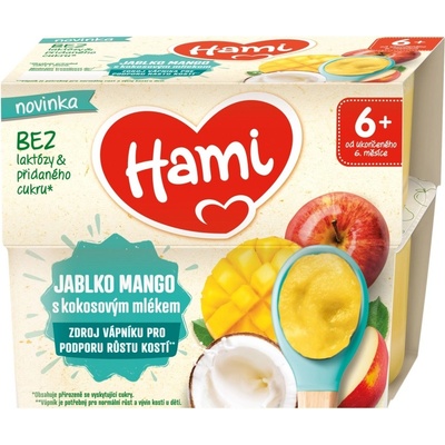 Hami pyré jablko mango kokosové mléko 4 x 95 g – Zboží Dáma