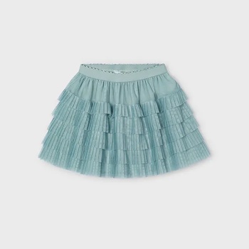 MAYORAL Пола тюл плисирана за мини момиче в зелен цвят Майорал