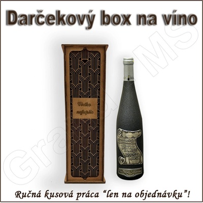 Darčekový box na fľašu 08