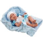 Asi dolls Asi - Кукла бебе Пабло със сини панделки и одеяло, 43 см
