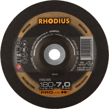 Rhodius Brusný kotouč 180 x 7,0 x 22,23 mm 200442
