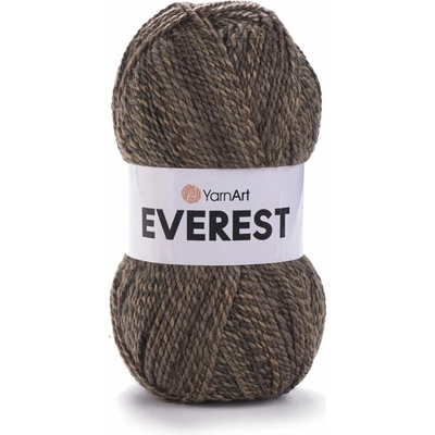 YarnArt pletací příze YarnArt EVEREST 7028 hnědá, melírovaná, 200g/320m