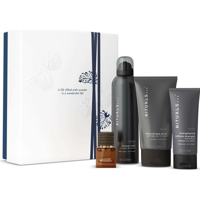 RITUALS Rituals Homme Medium sprchová pěna 200 ml + tělové mléko 70 ml + sprchové mýdlo 200 ml + EDP 15 ml