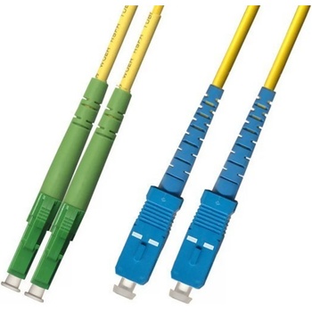 Conneu LC/APC-SC/UPC, Сингъл мод 9-125, Дуплекс, 3мм, 3м (CNFJ-LCASCOS2DYE3mm-3)