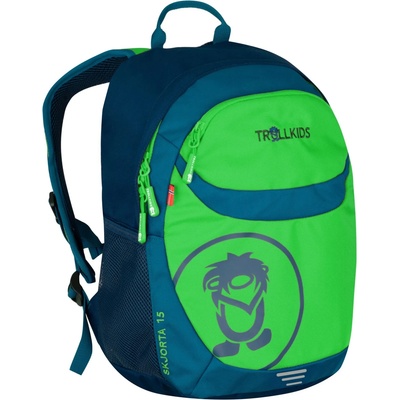 Trollkids Детска дневна раница Trollkids Kid's Skjorta Pack 15 Daypack - Fresh Green / Dark Marine / Mystic Blue - размер One Size (504-0541-0211)
