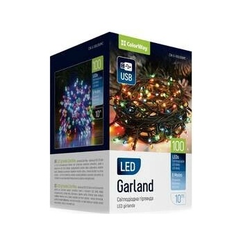 ColorWay vnútorné 100 LED USB 10m viacfarebné CW-G-100L10UMC