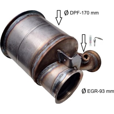 JMJ 1321DPF filter výfuku SEAT Leon 3 (12-21) 2.0 TDi 4x2