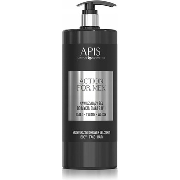 Apis Action For Men Hydratačný telový čistiaci gél 3v1 1000 ml