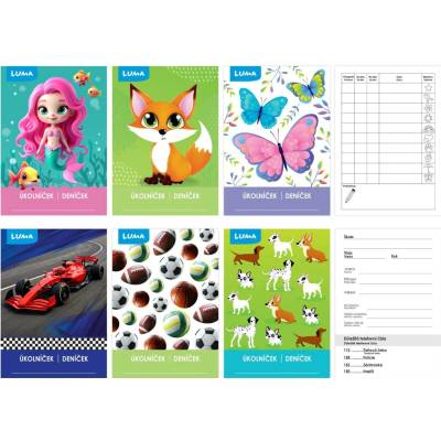 LUMA Úkolníček A6 mix 3