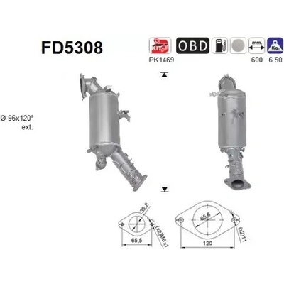 AS Filtr pevných částic ASA FD5308
