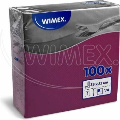 Wimex Ubrousek PAP FSC Mix 1V 33x33 cm 100 ks bordový karton 12x balení