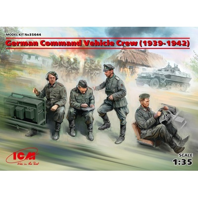 ICM German Command Vehicle Crew 4 figúrky 1:35