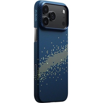 PITAKA Magsafe Калъф за iPhone 17 Pro Max, Pitaka Edge Milky Way Galaxy Case, Син (KI1701MPM)