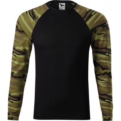 Malfini Camouflage LS triko green