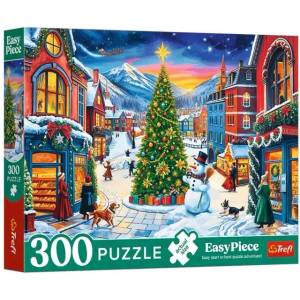 Trefl - Puzzle Easy Piece - Christmas Town - 300 piese