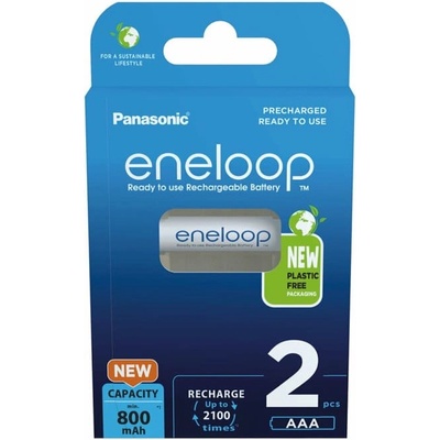 Panasonic Акумулаторни батерии Eneloop BK-4MCDE/2BE, AAA, 800mAh, NiMH, 2бр (BK-4MCDE/2BE)