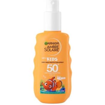 Garnier Ambre Solaire Kids Sun Protection Spray SPF50 водоустойчив слънцезащитен спрей за тяло и лице 150 ml