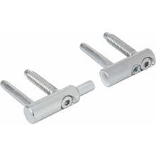 Walteco Nastaviteľný záves pre drevené dvere priemer 14 mm biely pozink, nosnosť 45 kg 80072