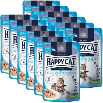 Happy Cat Капсула Happy Cat Culinary Quellwasser-Риба / Пъстърва 12 x 85 г