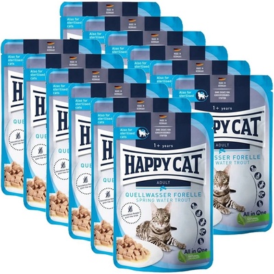 Happy Cat Капсула Happy Cat Culinary Quellwasser-Риба / Пъстърва 12 x 85 г