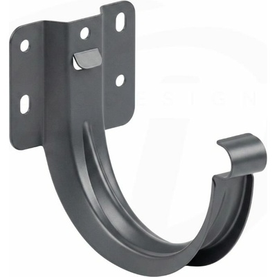 Krop Čelový hák polkruhového žľabu oceľový 280 mm systém 130 RAL 7016 antracit