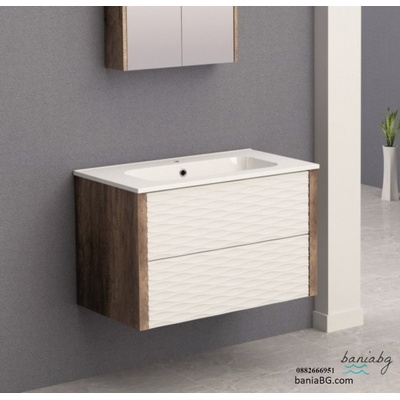Inter Ceramic Долен конзолен pvc шкаф за баня icp 8043