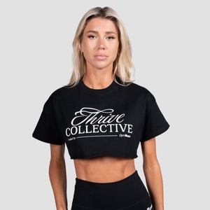 GymBeam Дамска къса тениска Thrive Black L