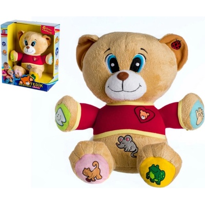 Teddies Medveď Tedík česky hovoriaci na batérie 30 cm