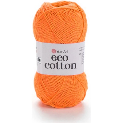 Yarn Art příze Eco Cotton 800 ostrá oranžová